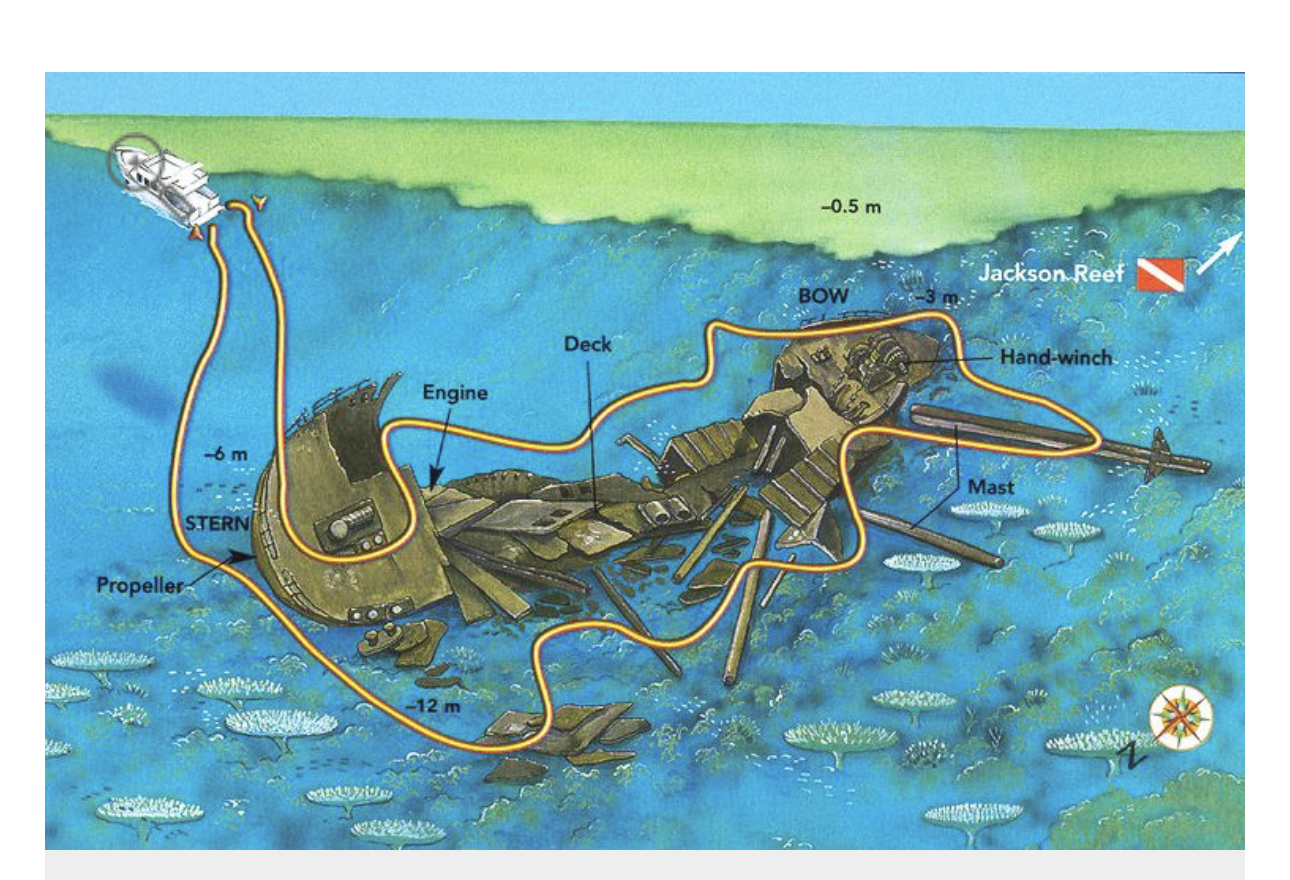 Kormoran Wreck Dive Site Scuba Diving Sharm El Sheikh, Egypt