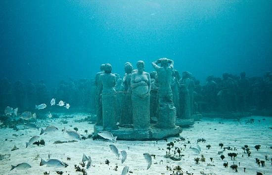 MUSA Underwater Museum of Art Dive Site Scuba Diving Isla Mujeres, Mexico