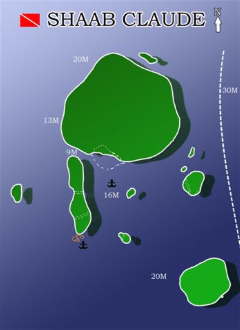 Shaab Claude Dive Site Scuba Diving Safaga, Egypt