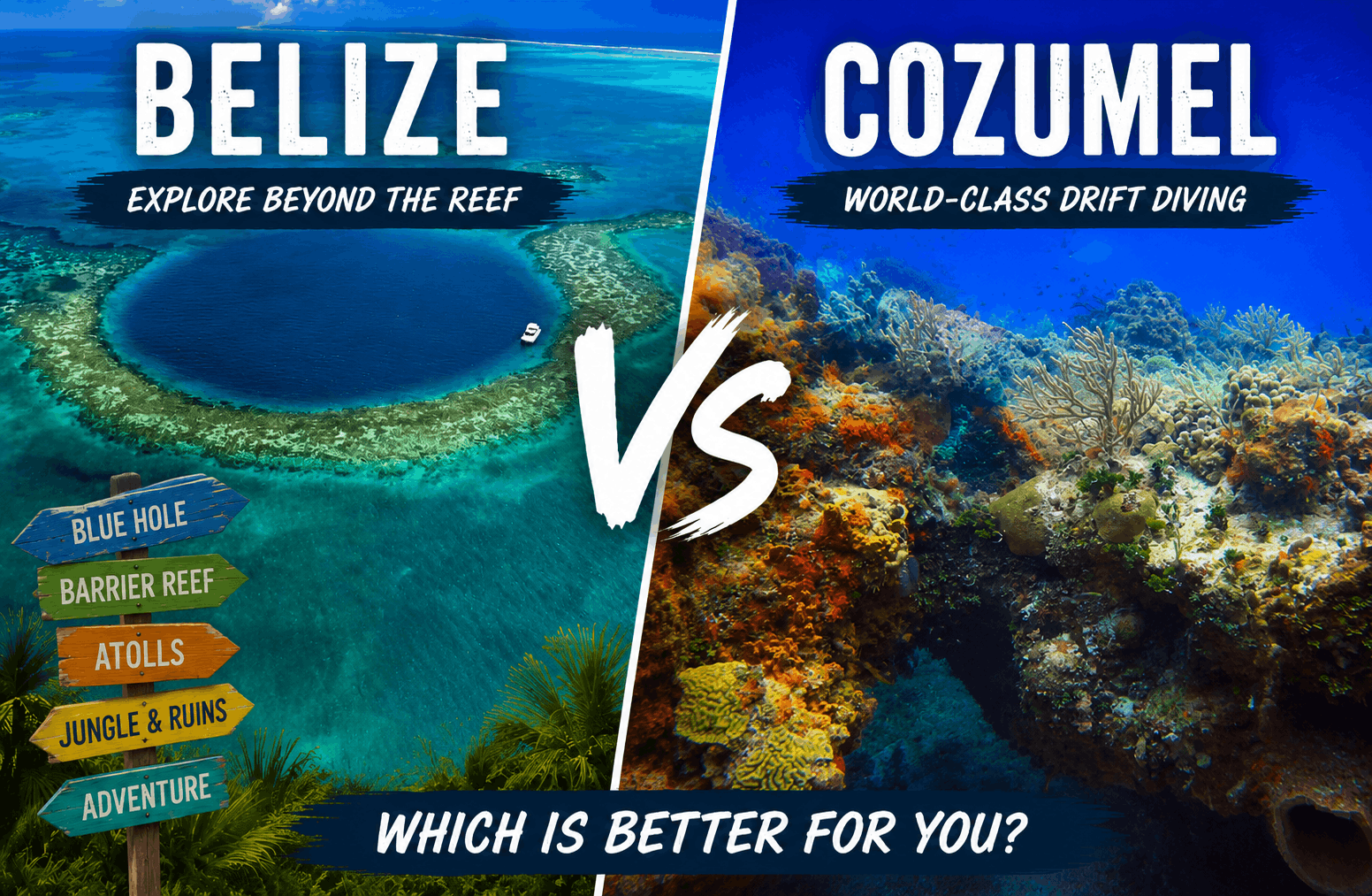 Belize vs Cozumel: Which Caribbean Dive Destination Is Better?