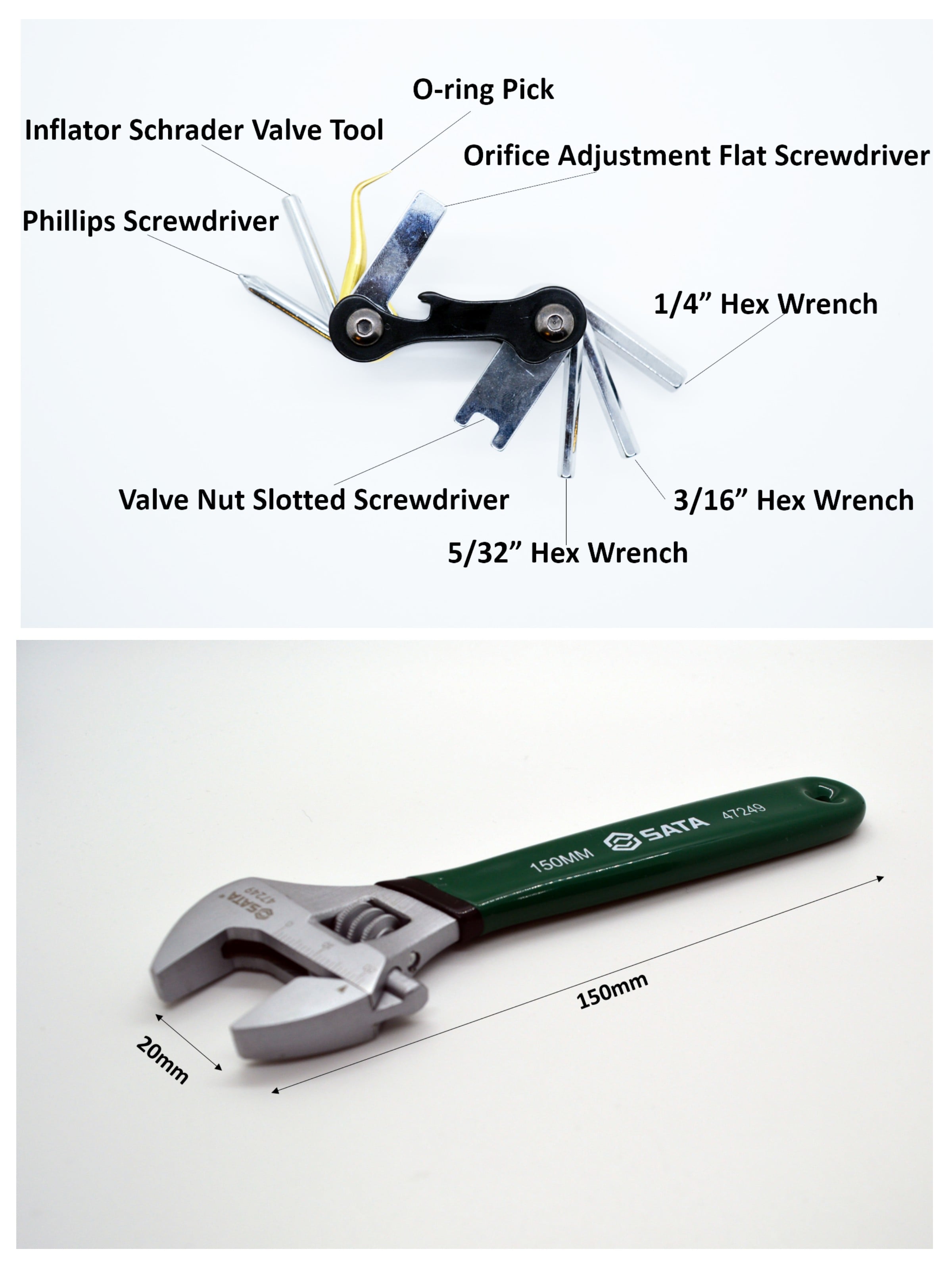 Scuba Multi-Tool & Adjustable Wrench